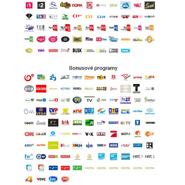 ANTIK SAT - Všetko (226 TV kanálov + 4x Antik LIVE + Archív 20 dní + FilmBOX)