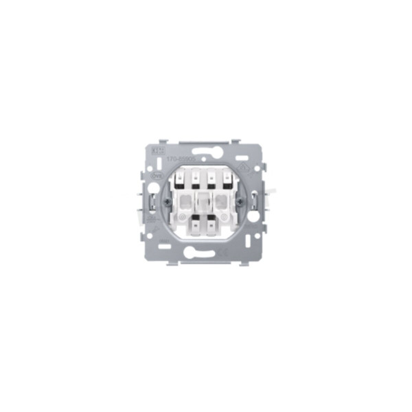 NIKO - Spínač ovládania žalúzií prístoj, hĺbka 18 mm, automatické svorky do 2,5 mm², do 10A s rozperkami 170-85905