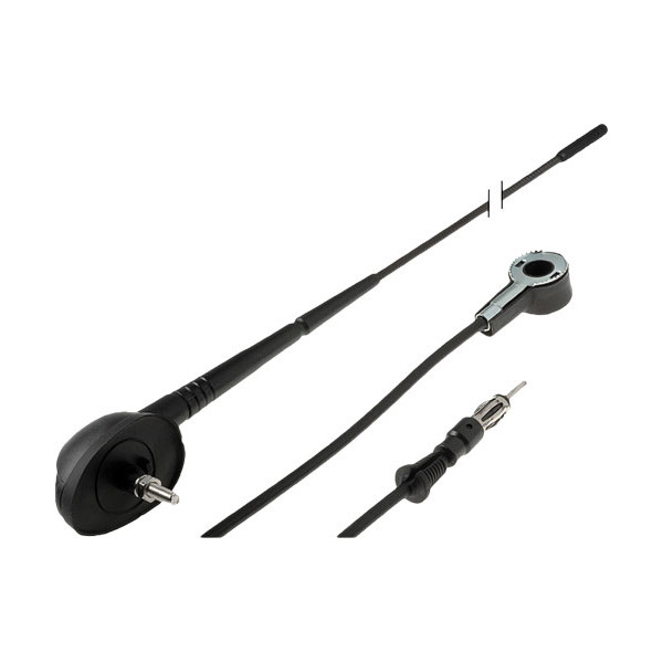 Autoanténa strešná_DIN_0-50°_43cm_2m_51x35mm do otvoru 10mm pre ALFA, FIAT, LANCIA, UNI - SUNKER A3