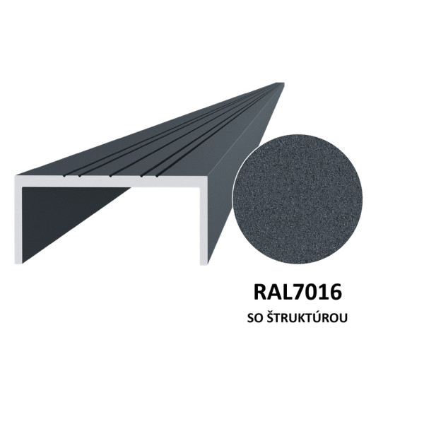 Pohon na posuvnú bránu_Profil U_80x80x5mm_Práškové lakovanie RAL 7016 (6m)