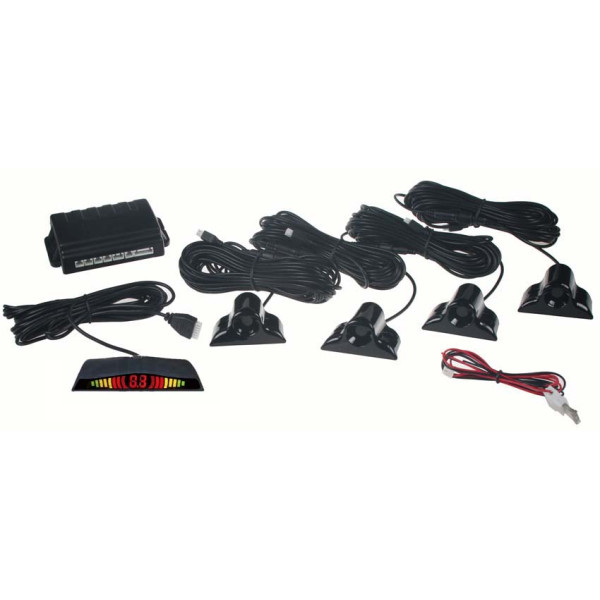 Parkovací systém 4 senzorový - LED displej, vnější senzory