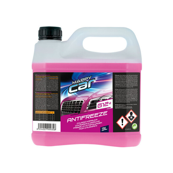 Kvapalina do chladičov - G12+ (3L) - HAPPY CAR Antifreeze