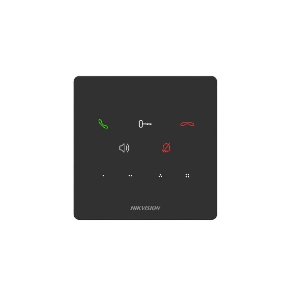 VRÁTNIK - HIKVISION IP_vnút. audio jednotka_čierny_s WIFI_Linux_12VDC/POE_120 mm × 120 mm × 21 mm -DS-KH6000-E1