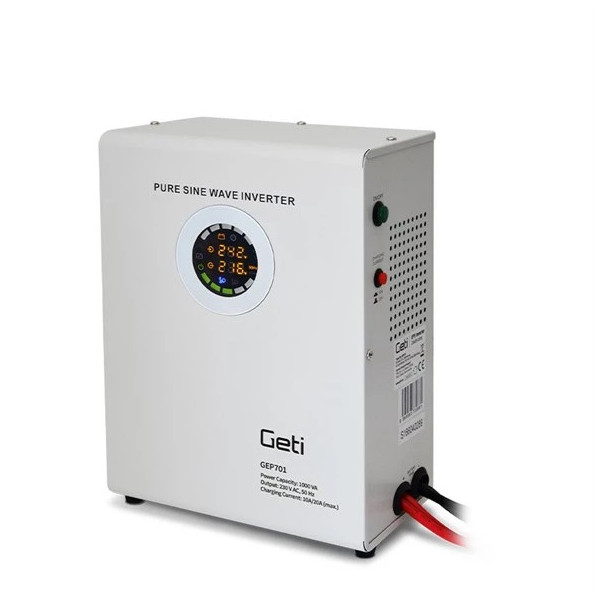 Zdroj záložný závesný 700W SINUS_12VDC / 230VAC_311x232x140mm - GETI GEP701