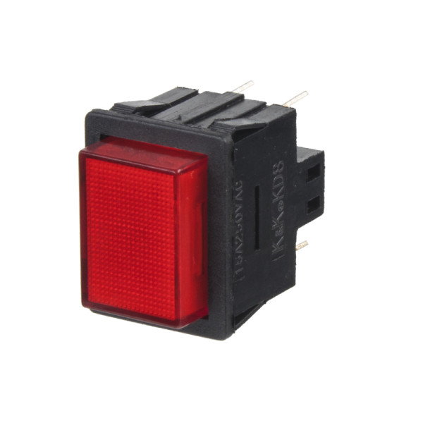 nE Tlačítko velké hranaté červené