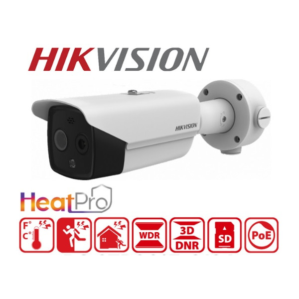CCTV kamera IP THERMO TUBUS 4MPx_4mm/84°_IR-40m_0,009Lux (160×120, 17μm) POE_IP67 - DS-2TD2617-3/QA