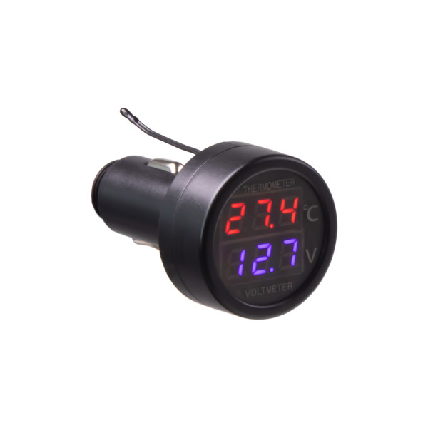 Voltmeter do autozapaľovača - LED display_rozsah 8-40V