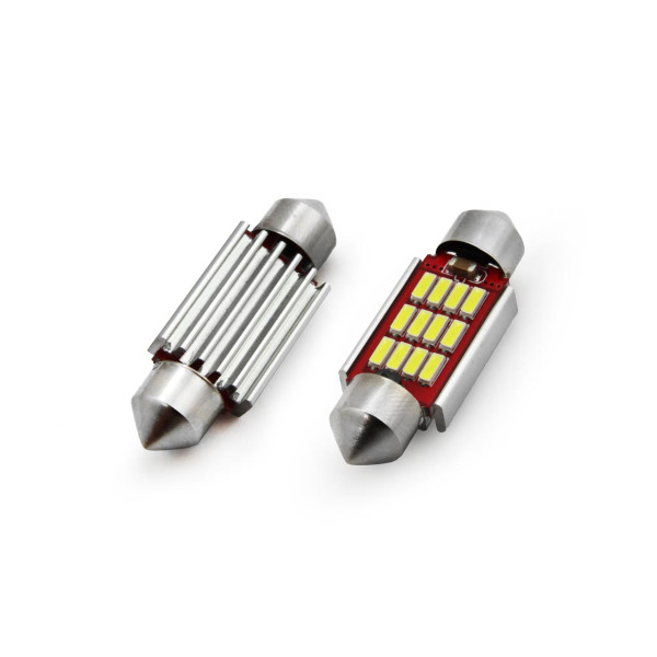 Autožiarovka 12V - SV8,5_36mm_BIELE LED_12x SMD 4014 (2ks)