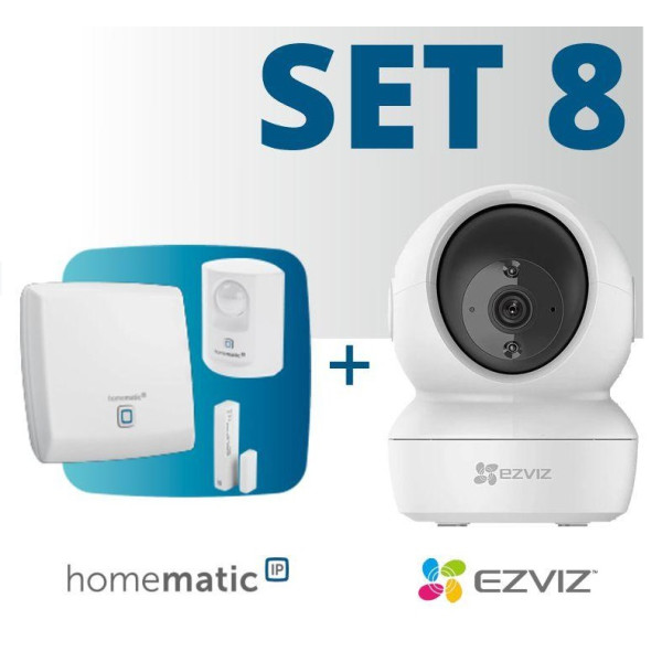 HOMEMATIC - Súprava Zabezpečenia Homematic IP s kamerou Ezviz - HmIP-SET8