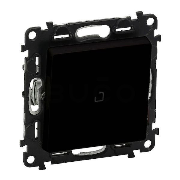 LEGRAND VALENA Life - Spínač č.6_Striedavý_ČIERNY_bez rámika_s podsvietením_10A_IP20 - 756326