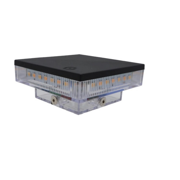 Pohon - Výstražná lampa na stĺpik_12-230V AC/DC_105x105x22mm_IP54 - LED80/100