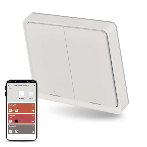 EMOS GOSMART - Ovládač scén 2-kanálový_230V/0,3W; Zigbee 3.0 - H5012