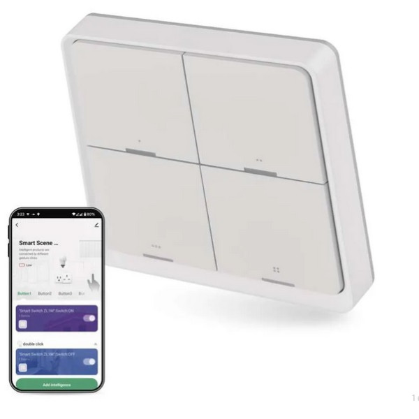 EMOS GOSMART - Ovládač scén 4-kanálový_230V/0,3W; Zigbee 3.0 - H5013