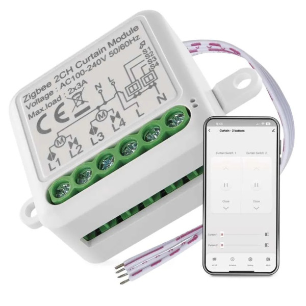 EMOS GOSMART - Modul motora IP-2122CZ, ZigBee, 2-kanálový  - H5110