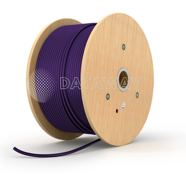 Kábel - CAT6 FTP Drôt 23AWG FIALOVÝ_LSOH Dca-s1,d2,a1_2.5/5GBASE-T_100 MHz - DATAWAY