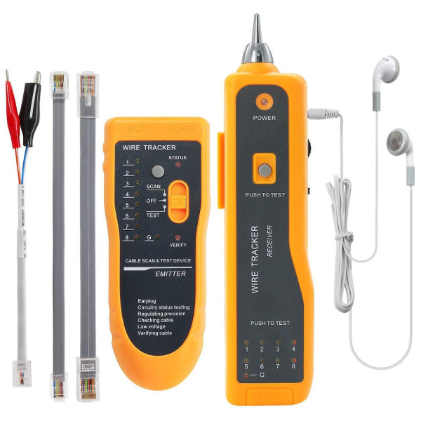 Tester káblov RJ11, RJ45 + lokátor sieťových káblov - DATAWAY