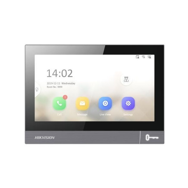 VRÁTNIK - HIKVISION IP_Monitor 7"_KOVOVÝ_WIFI_LinuxOS_12VDC/POE_180x128x21,8mm - DS-KH8381-WTE1