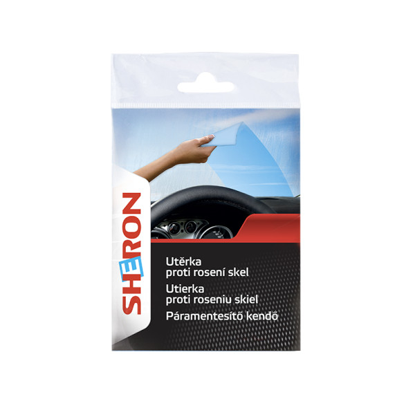 Utierka - SHERON - 27x23 cm_proti zahmlievaniu_modrá - 1ks