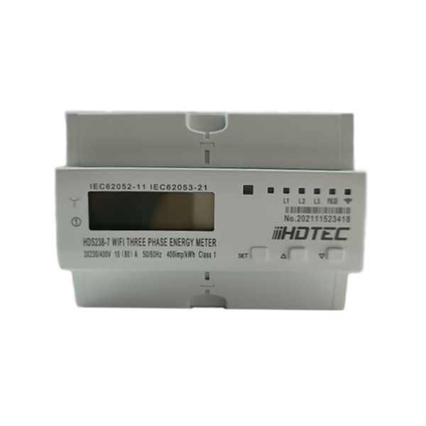 Elektromer 3-fázový digitálny na DIN lištu - DS238-7 WiFi Tuya 3F 230V/10A 3F 72DR