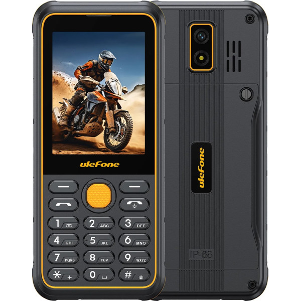 Telefón mobilný - ULEFONE Armor Mini 4_DUAL Sim_2Mpx_Bluetooth_microSD_64/128MB_Vodeodolný IP68_Čierny