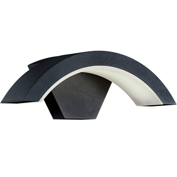 Svietidlo nástenné záhradné LED_24W_828lm_IP65_230V_300x110mm_ČIERNE - DYNAMIC HOROZ