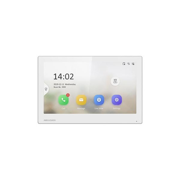 VRÁTNIK - HIKVISION IP_Monitor 7"_Biely_WIFI_LinuxOS_Alarm 8xIN/2xOUT_12VDC/POE_175x113,5x21mm - DS-KH6350-WTE1