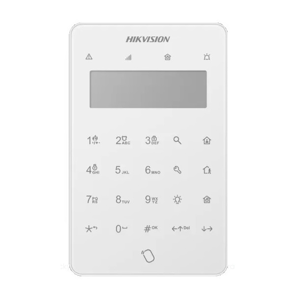 Alarm AX PRO - Klávesnica s LED podsvietením; biela; 868MHZ - DS-PK501LTM-HWE