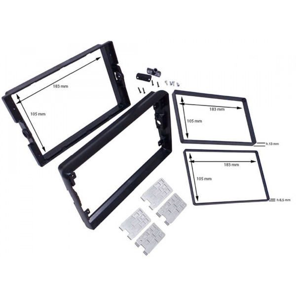 Redukcia uchytenia autorádia - UNI 2-DIN (183 x 105 mm)_Pre autorádio PIONEER SPH-PF97B