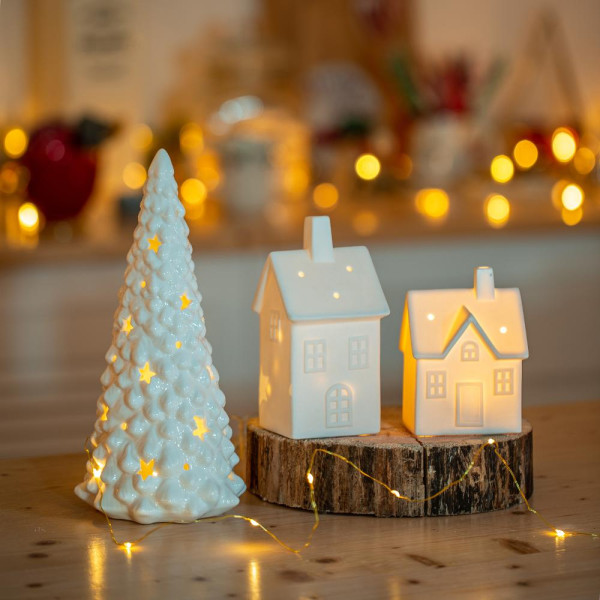 Vianoce - Stromček biely_Porcelán_1ks LED_ BIELA teplá_IP 20_ RETLUX RXL 426