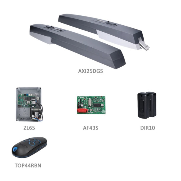 Pohon na 2-krídlovú bránu do 2x 2,5m/500kg 230V/120W/2000N - CAME AXI 25 SAFE TOP