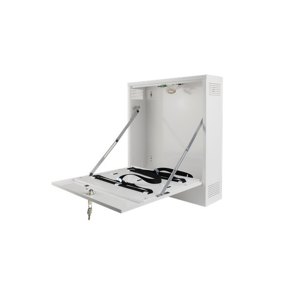 Skriňa kovová na CCTV uzamykateľná 435x500x130mm - PULSAR AWO 529 (pre vertikálne uchytenie DVR)