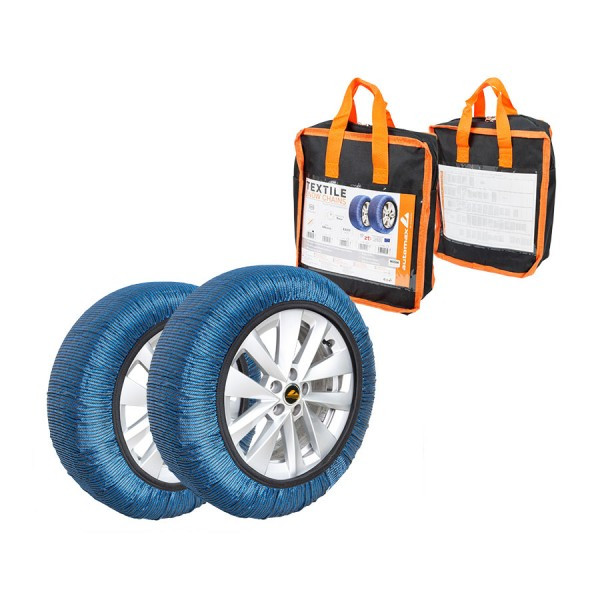 Snehové reťaze - Textilné L_Modré (2ks)