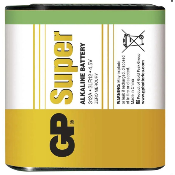 Batéria 3R12_4,5V - GP Greencell (ZINC CARBON)
