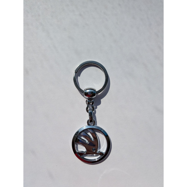 Prívesok na kľúče - ŠKODA - kovový