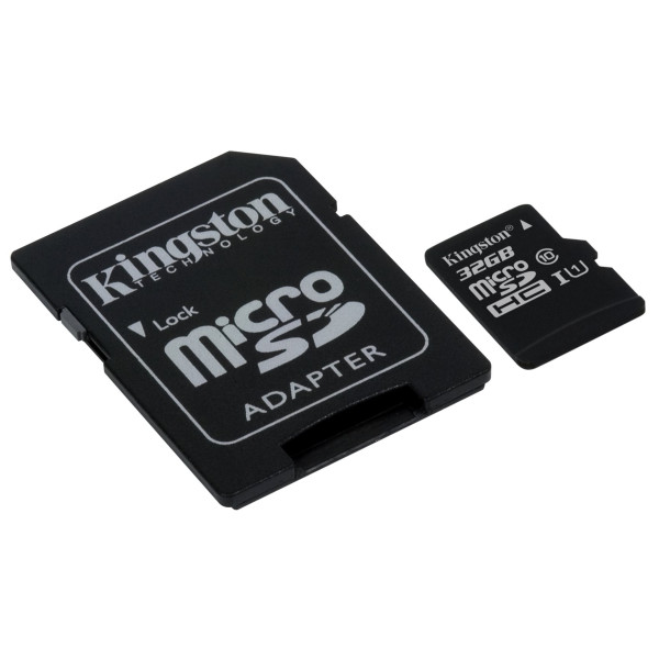 Karta pamäťová SDHC Micro - 32GB - Kingston UHS-I 100Mb/s class 10 + adaptér SD