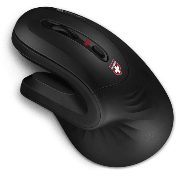 Myš bezdrôtová - CONNECT IT FOR HEALTH, Ergonomická myš čierna (CMO-2900-BK)