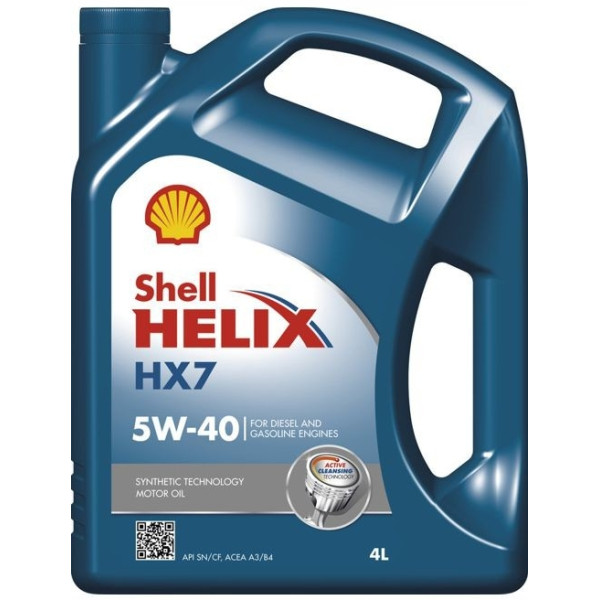 Olej motorový 5W40 - SHELL Helix HX7 -  4L