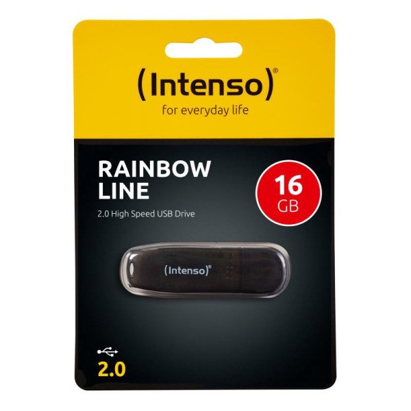 Pamäťový USB kľúč 16GB_USB2.0 - INTENSO Rainbow Line