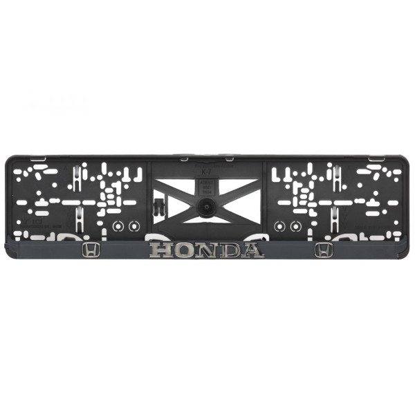 Podložky pod ŠPZ - Plastová_čierna - HONDA s 3D reliéfom (2ks)
