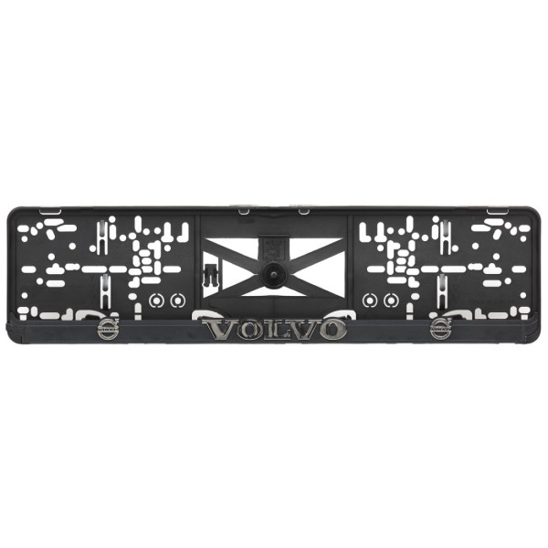 Podložky pod ŠPZ - Plastová_čierna - VOLVO s 3D reliéfom (2ks)