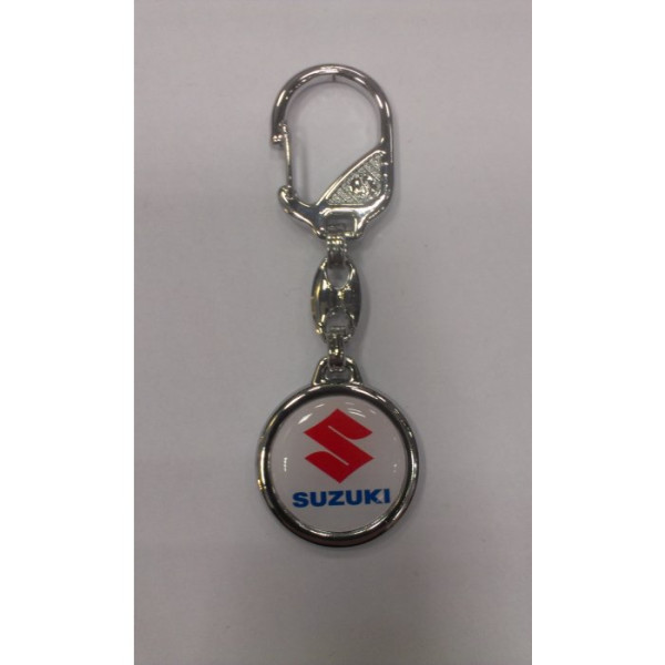 Prívesok na kľúče - SUZUKI (biely podklad)