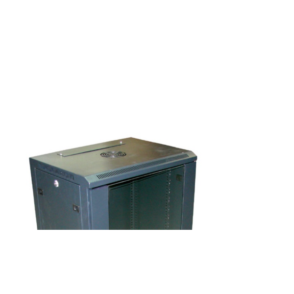 RACK 19" - Skriňa 18U_990x600x450mm, stojaca_čierna_sklo - RAL9004