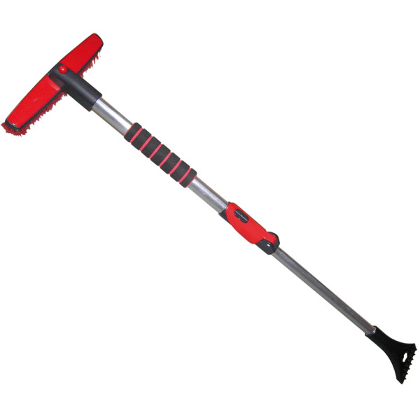 Škrabka na ľad - plastová s metličkou - teleskopická s hliníkovou rúčkou - ROBUST Rota Brush