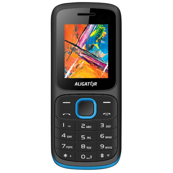 Telefón mobilný - ALIGATOR D210_Fotoaparát_FM rádio_Bluetooth_Dual SIM - čierno-modrý