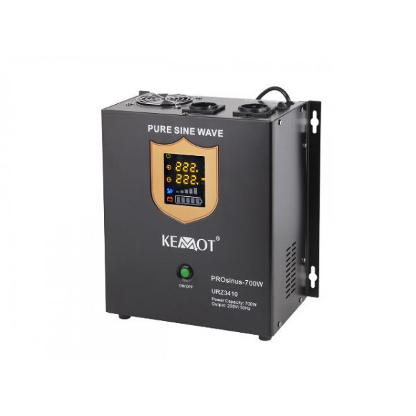Zdroj záložný závesný 700W SINUS_12VDC / 230VAC_335x320x180mm - KEMOT PROsinus 700