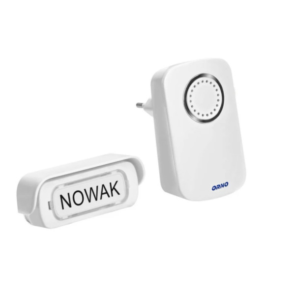 Zvonček - bezdrôtový 230V_12V tlačidlo_32 melódií_433MHz_100m_IP44 - ERATO