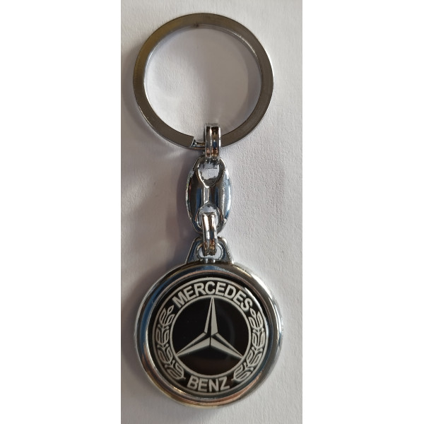 Prívesok na kľúče - MERCEDES - Čierny