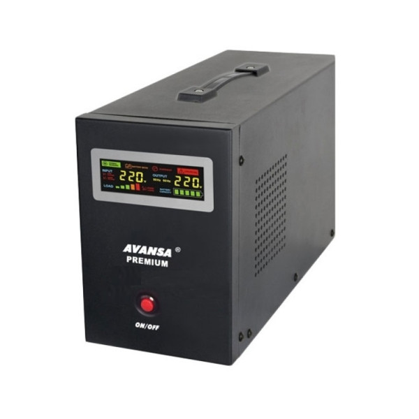 Zdroj záložný 300W SINUS_12VDC / 230VAC_Výstup 2x zásuvka 230V_340x145x185mm - AVANSA