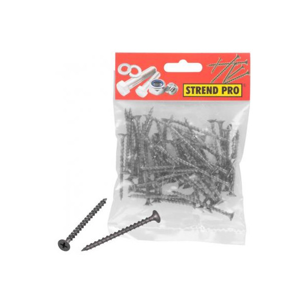 Skrutka konštrukčná - vrut do sadrokartóna_3,5x25mm_100ks - Strend Pro PACK SDK BT