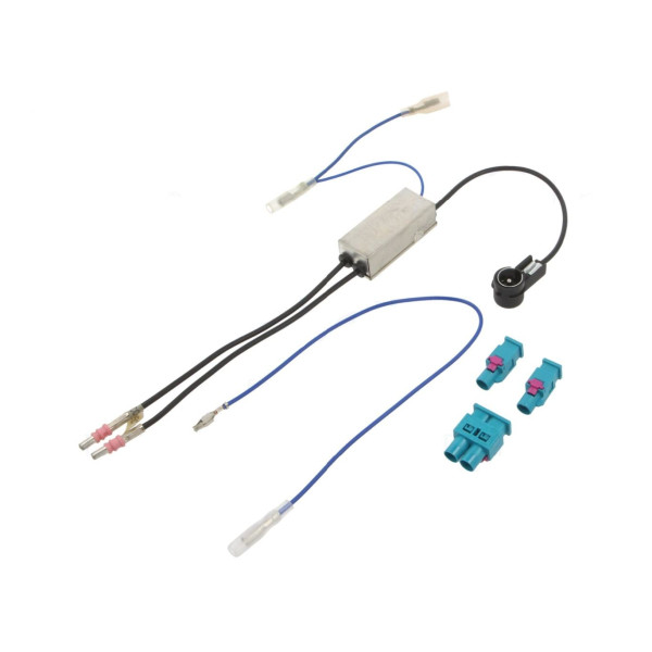 Anténny oddeľovač - DIN vidlica/dvojitá zásuvka Fakra/2x Fakra zásuvka - AUD/SEAT/VW